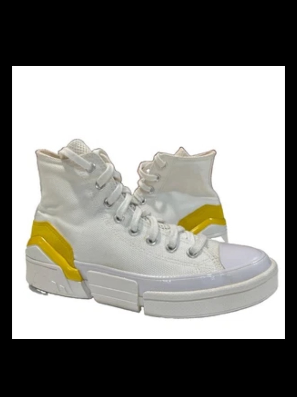 Converse CPX70 High White Speed Yellow Women's Sneakers 568648C Size USA 9